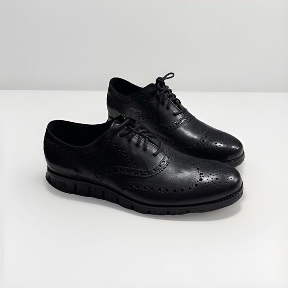 COLE HAAN Zerogrand Wingtip Oxford Black Dress Casual Shoes Men\'s Size 11.5M main image 6